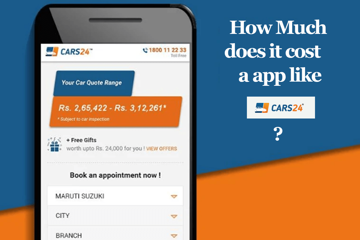 how much does an app like cars24 cost