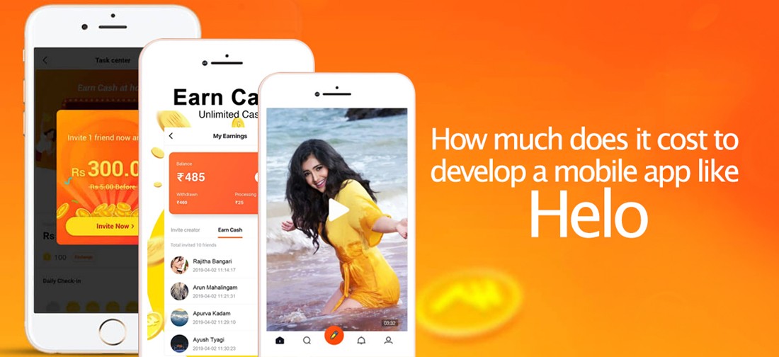 How much does it cost to develop a mobile app like Helo
